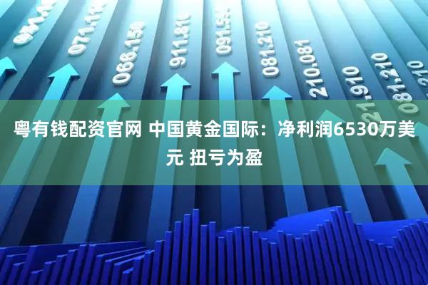 粤有钱配资官网 中国黄金国际：净利润6530万美元 扭亏为盈
