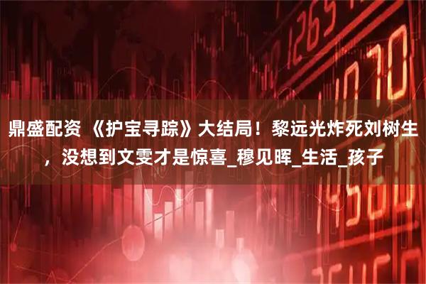 鼎盛配资 《护宝寻踪》大结局！黎远光炸死刘树生，没想到文雯才是惊喜_穆见晖_生活_孩子
